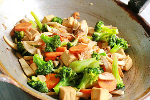 Tofu Mushroom and Broccoli Stir Fry