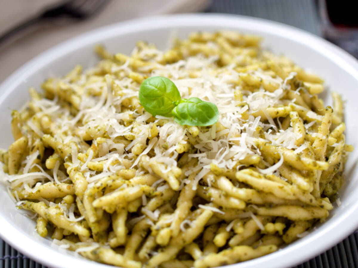 Pasta in Pesto Sauce with Mint Recipe