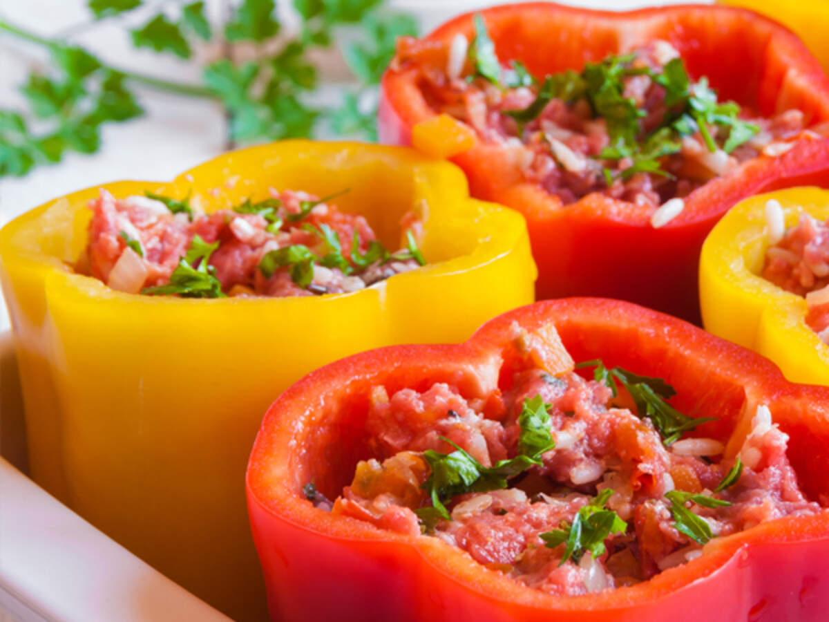 Stuffed Vegetables with Tamarind Sauce Recipe