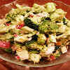 Leafy vegetables and fresh fruits