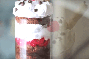 How to make Black Forest Cake in a Jar