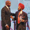 ​Carl Lewis and Milkha Singh @ TOISA​ 2015