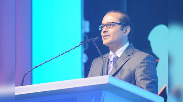 Mr Jain addresses the audience during the inaugural Times of India Sports Awards