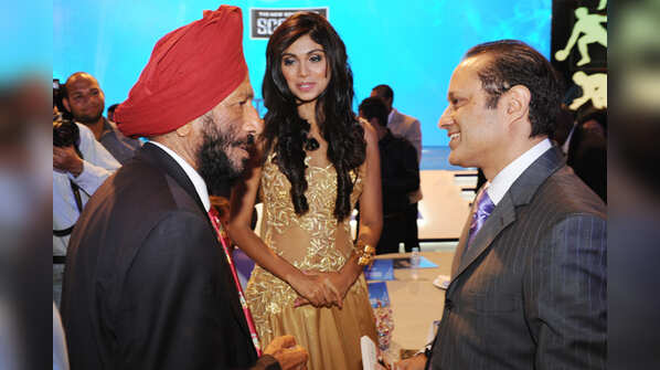 Vineet Jain with legendary Milkha Singh