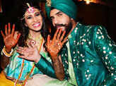 Kishwer Merchant's mehendi ceremony