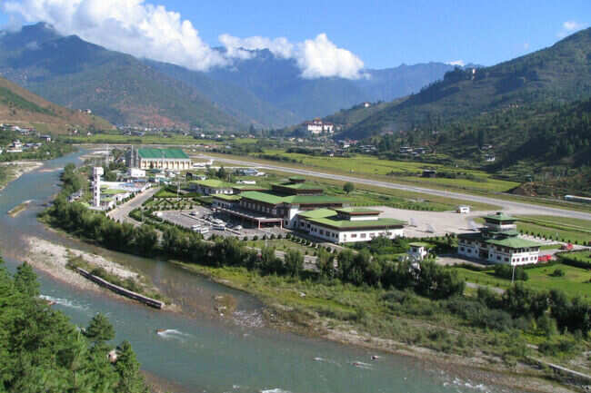 Paro airport viewpoint