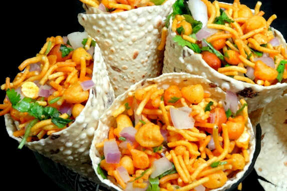 Chatpata Papad Cone Recipe