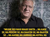 Remembering Om Puri's top movie dialogues