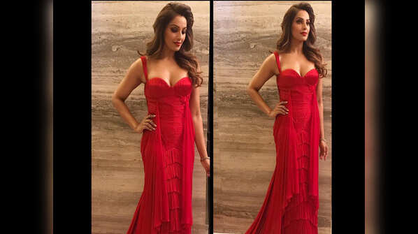 Bipasha looks ravishing in this red outfit