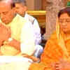 Article image for: Watch: Rajnath Singh offers prayers at Balaji temple