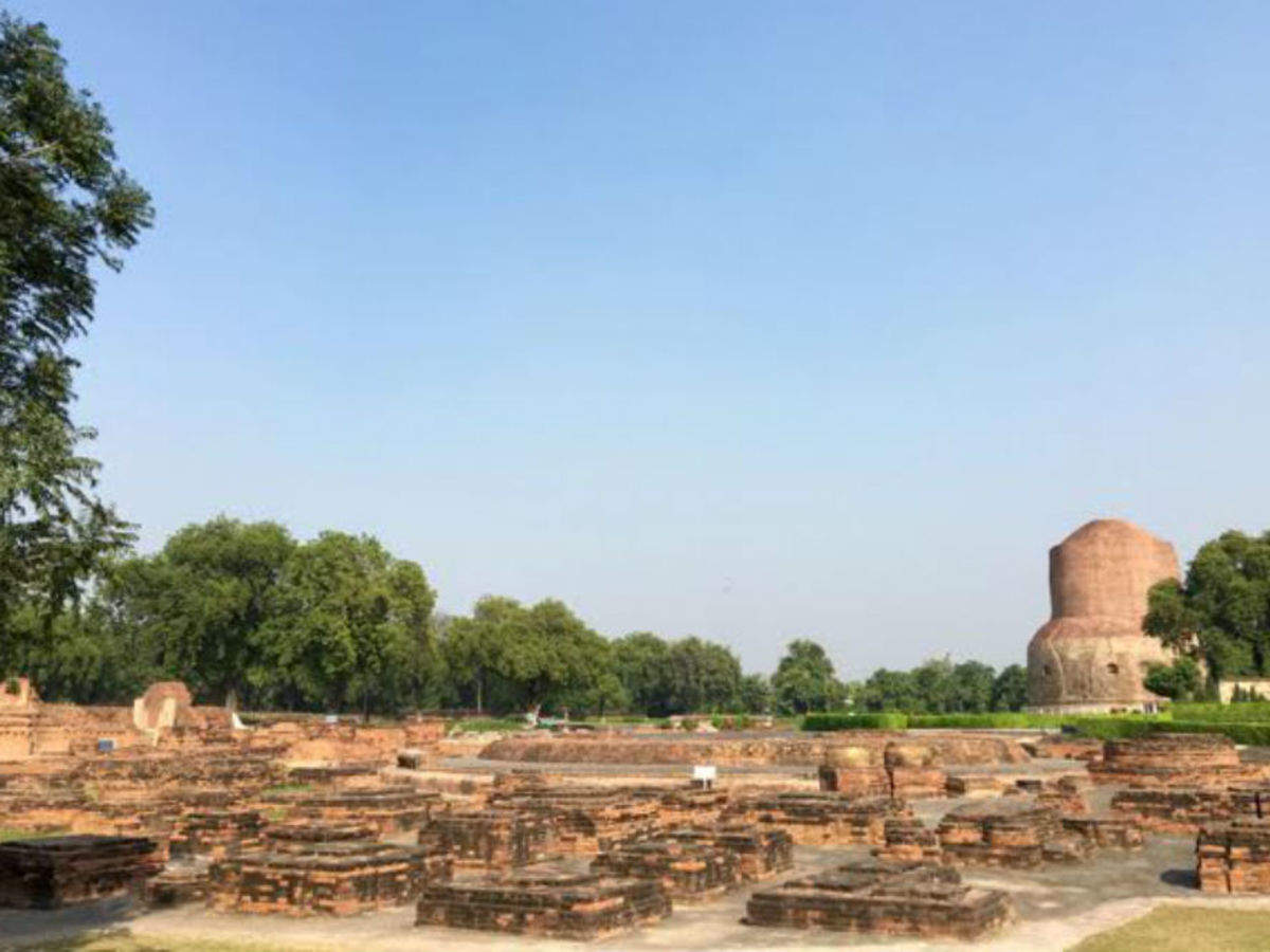 Monastery Ruins, Ashokan Pillar & Dharmarajika Stupa, Sarnath - Times of  India Travel