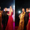 ​ Salman Khan poses with the Shetty sisters