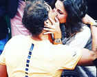 Rafael Nadal passionately kisses girlfriend