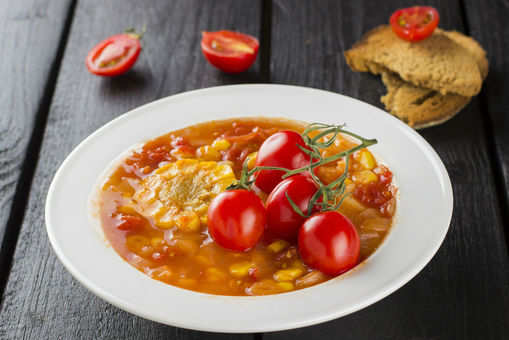 Tomato Corn Soup Recipe: How to Make Tomato Corn Soup Recipe | Homemade ...