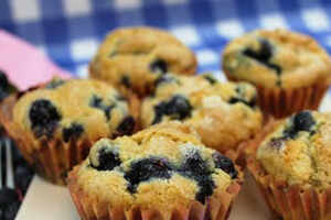 How to make Eggless Blueberry Muffins