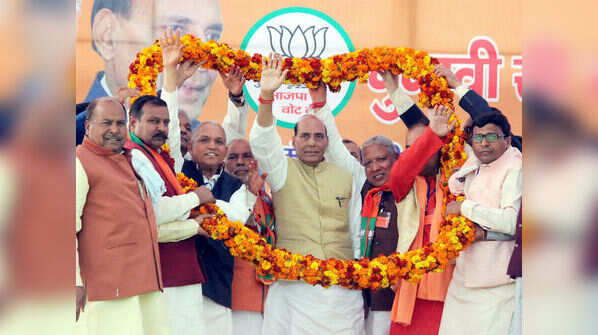 Rajnath Singh in Meerut.