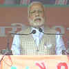 Prime Minister Narendra Modi addresses a rally in Lakhimpur, Uttar Pradesh