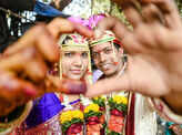 Couples getting married on Valentine's day at Bandra court