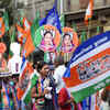 MNS and BJP Candidate came across at Kasba Peth Pune during election campaign rally.