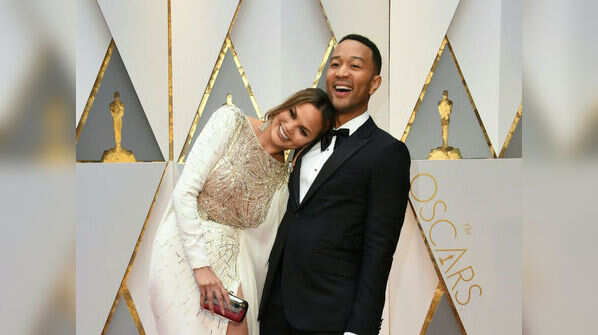 John Legend with his wife Chrissy Teigen