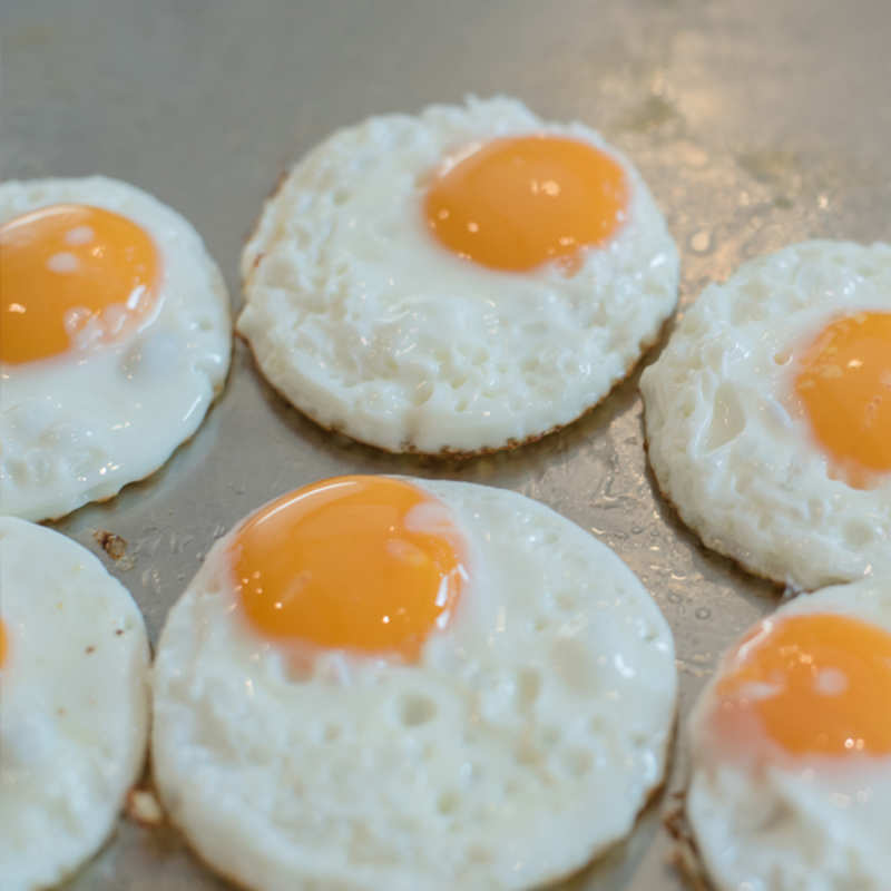 Sunny-Side Up Fried Eggs Recipe