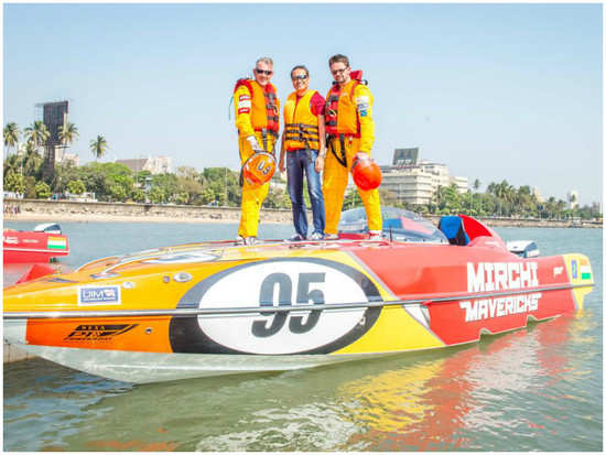 MissKyra Exclusive! Mirchi Mavericks team at Nexa P1 Powerboat pre-race trials