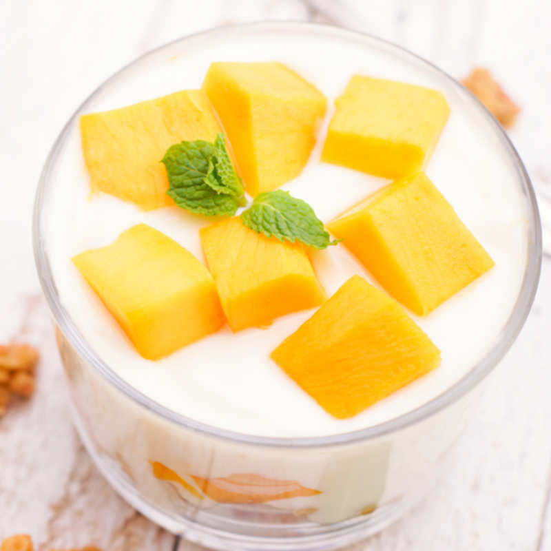 Healthy Mango Yoghurt Recipe: How to Make Healthy Mango Yoghurt Recipe | Homemade Healthy Mango Yoghurt Recipe