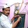 An RTI activist spotted cutting TV connections in Delhi