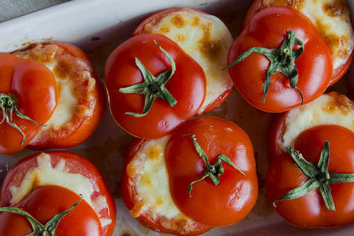 Tomatoes with Cheese Stuffing