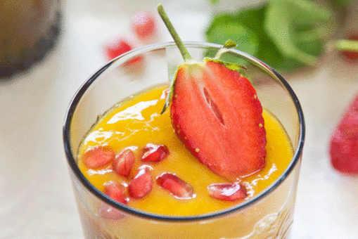 Mango and Strawberry Drink