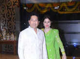 Sachin Tendulkar along with his wife Anjali Tendulkar