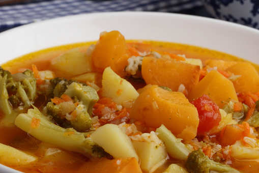 Minestrone of Rice and Turnips