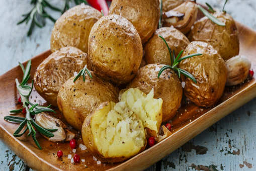 Rosemary Garlic Baked Potatoes