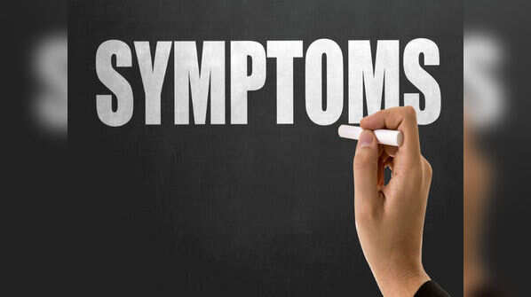 Symptoms which do not appear immediately