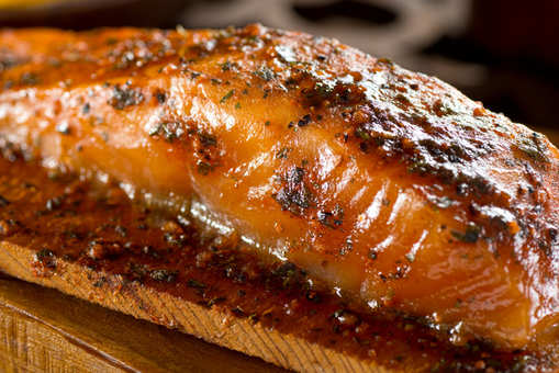 Plank-Grilled Salmon