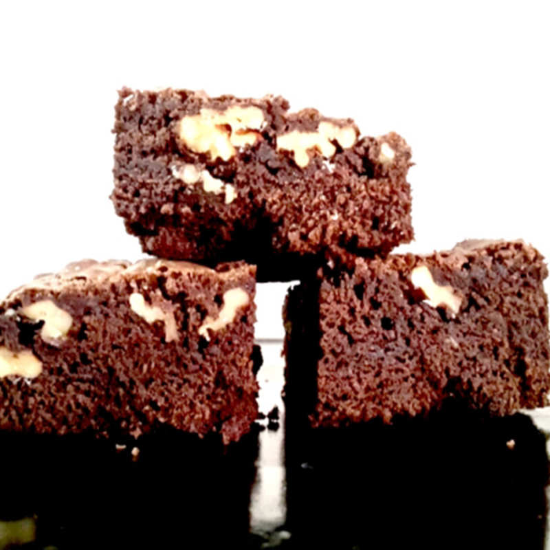 Fudgy Gooey American Walnut Brownie Recipe