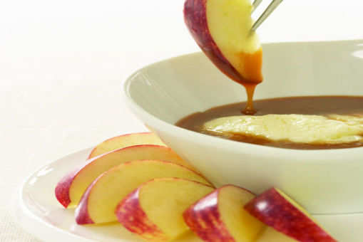 Apples with Spiced Caramel and Mascarpone