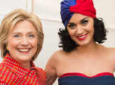 Hillary endorses Katy Perry's tribute shoes