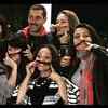 Salman poses with the Moustache girl gang