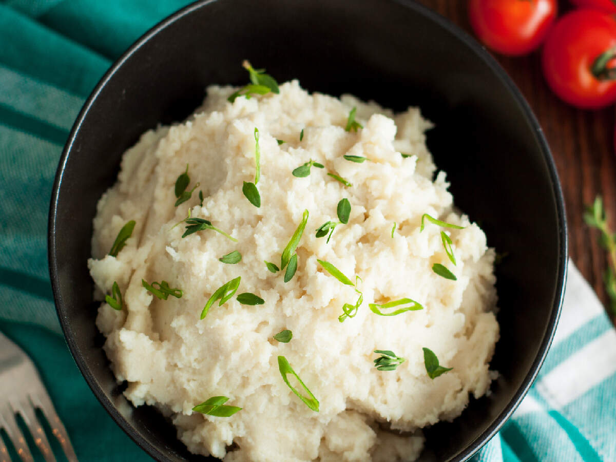 Cauliflower And Green Onion Mash Recipe