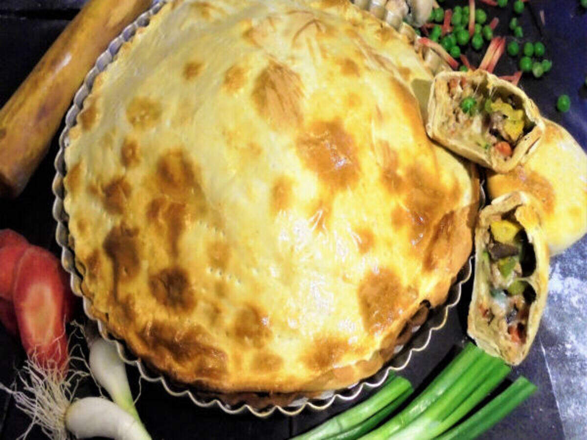 Chicken And Vegetable Pie Recipe How To Make Chicken And Vegetable Pie Recipe Homemade Chicken And Vegetable Pie Recipe
