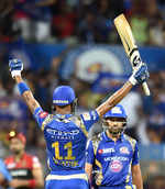 In Pics: Mumbai Indians seals its place in playoffs, RCB out of the reckoning