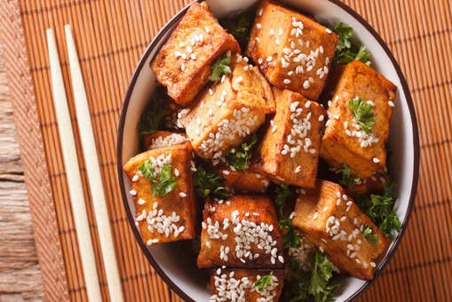 Tofu in Sweet Ginger Sauce