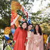 Article image for: <i class="tbold">poonam mahajan</i> with Aishwarya Rai Bachchan and Rouble Nagi
