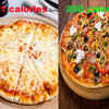 Mozzarella pizza with creamed cottage cheese/whole milk ricotta cheese wheat base pizza