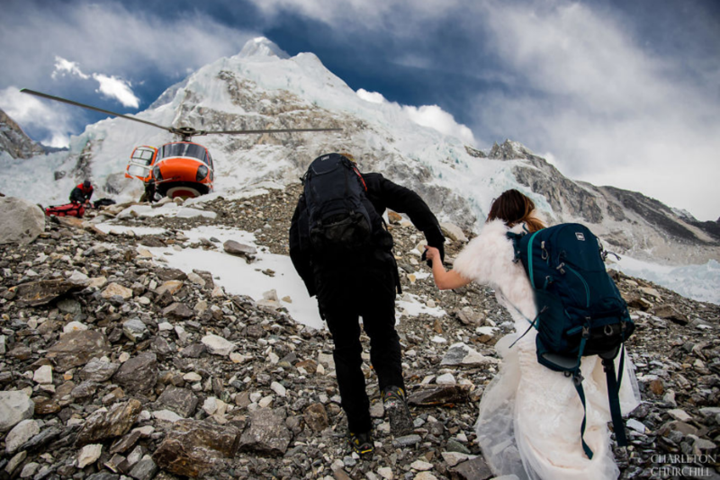 Wedding planning at Everest Base Camp