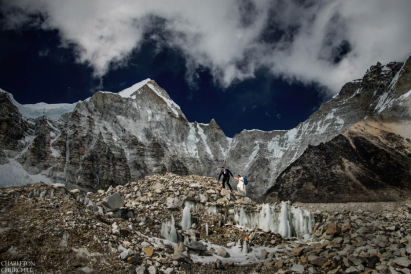 Photoshoot at Everest Base Camp