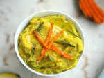 Turmeric Hummus with Green Mango