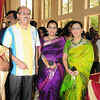 Article image for: <i class="tbold">Suresh Kumar</i>, Revaty and Menaka pose for a photo