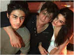 Aryan Khan, Shah Rukh Khan and Sara Ali Khan